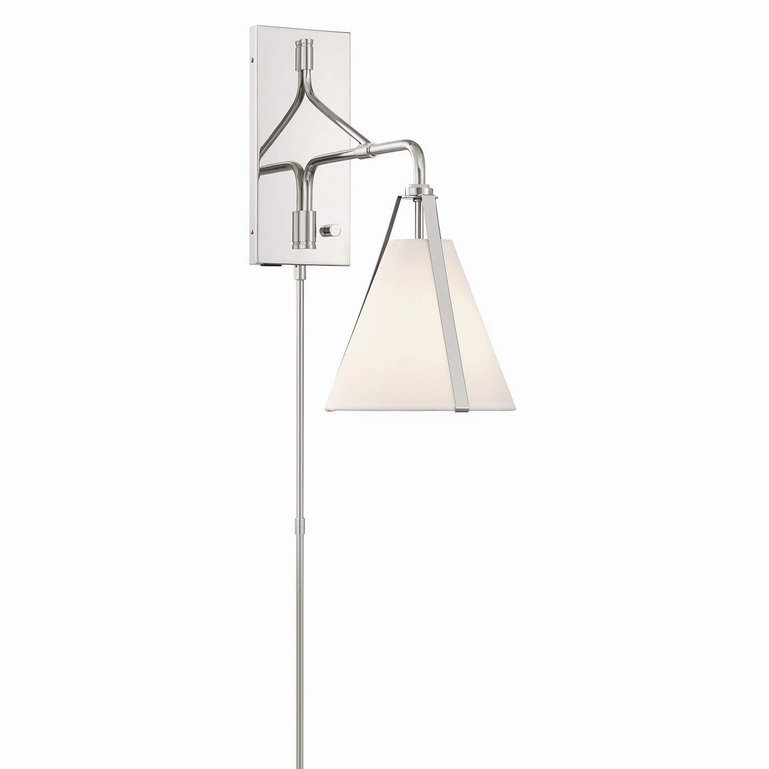 Fulton One Light Task Sconce Polished Nickel Wall Lights for decor discount