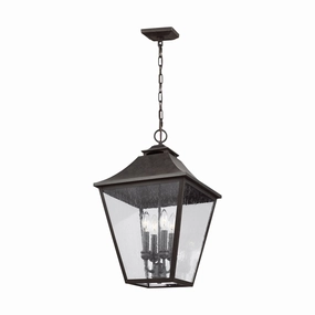 Galena Four Light Pendant Sable Outdoor Hanging Lights Lighting value pack
