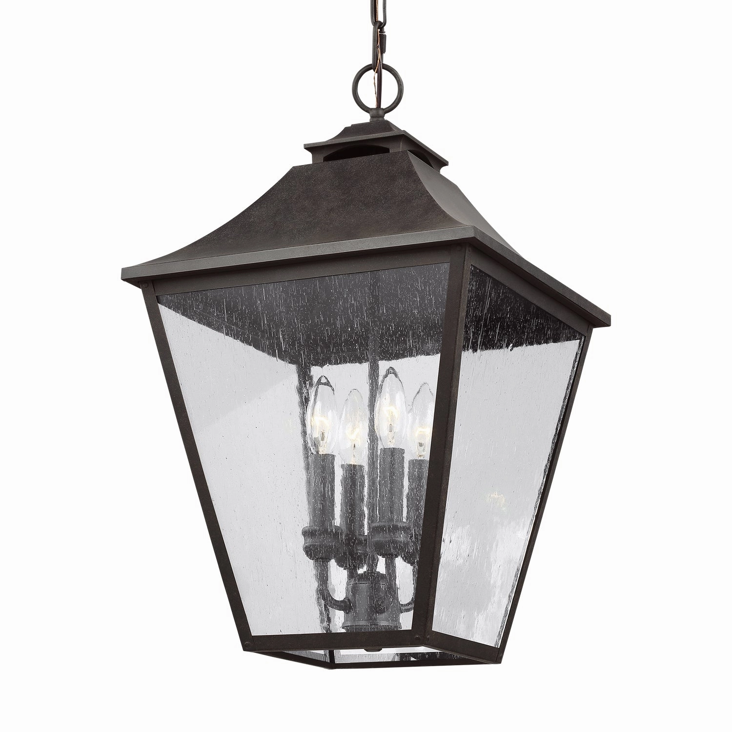 Galena Four Light Pendant Sable Modern Outdoor Hanging Lights