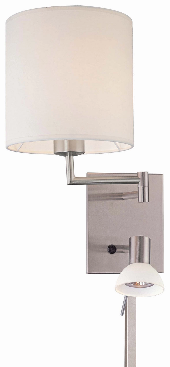 George'S Reading Room LED Swing Arm Wall Lamp Brushed Nickel Best Wall Lights online store
