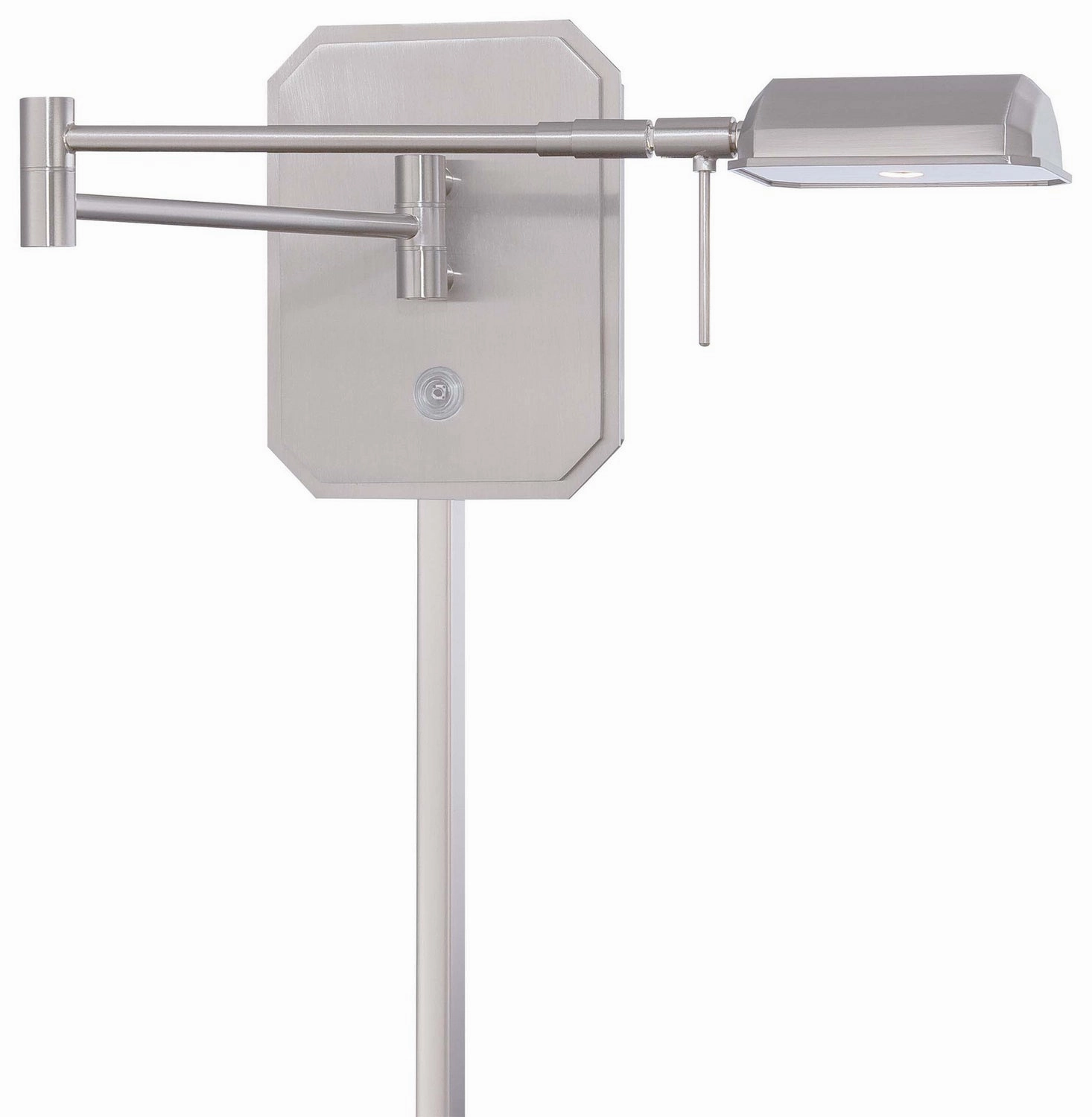 George'S Reading Room LED Swing Arm Wall Lamp Brushed Nickel Best Wall Lights online store