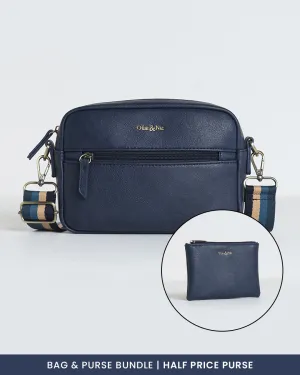 Gigi Crossbody & Purse Bundle - Navy