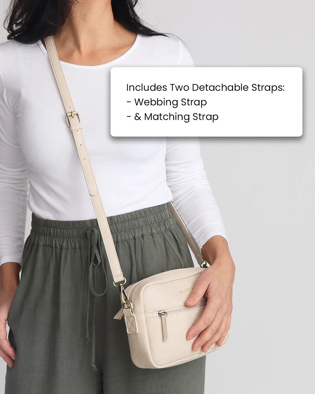 Gigi Crossbody - Pebble