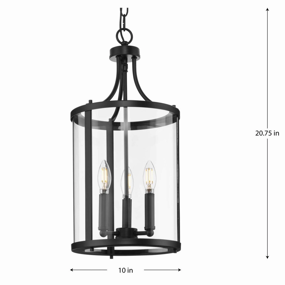 Gilliam Three Light Hall & Foyer Light Matte Black Cheap Ceiling Lights available