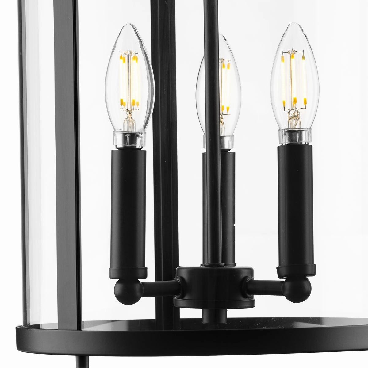 Gilliam Three Light Hall & Foyer Light Matte Black Cheap Ceiling Lights available