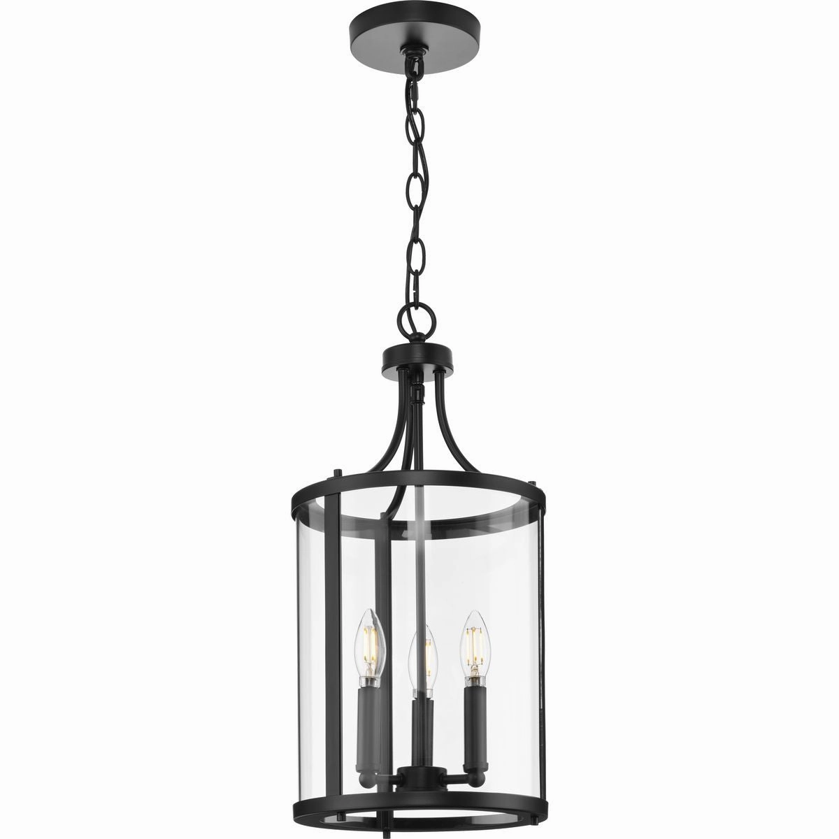 Gilliam Three Light Hall & Foyer Light Matte Black Cheap Ceiling Lights available