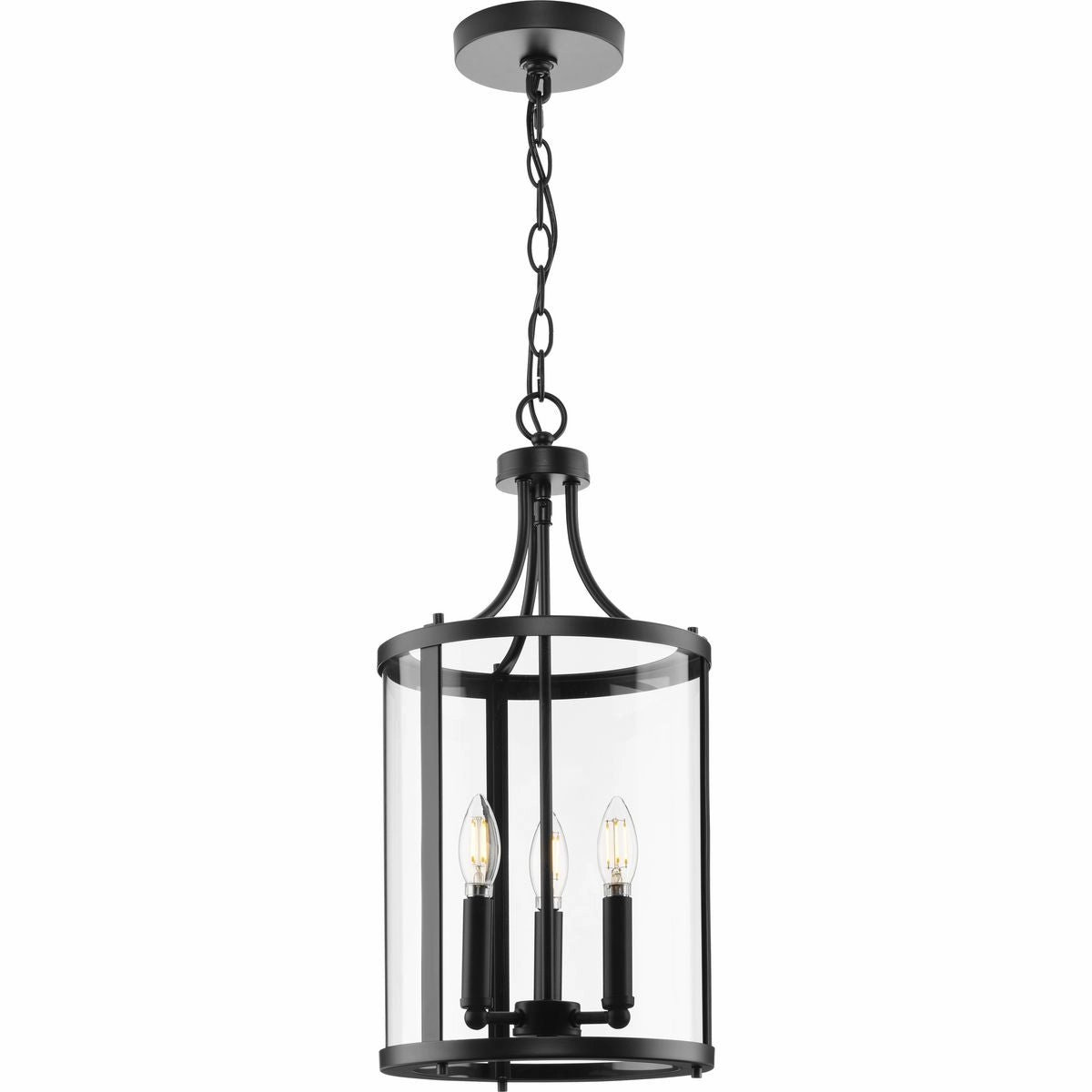 Gilliam Three Light Hall & Foyer Light Matte Black Cheap Ceiling Lights available