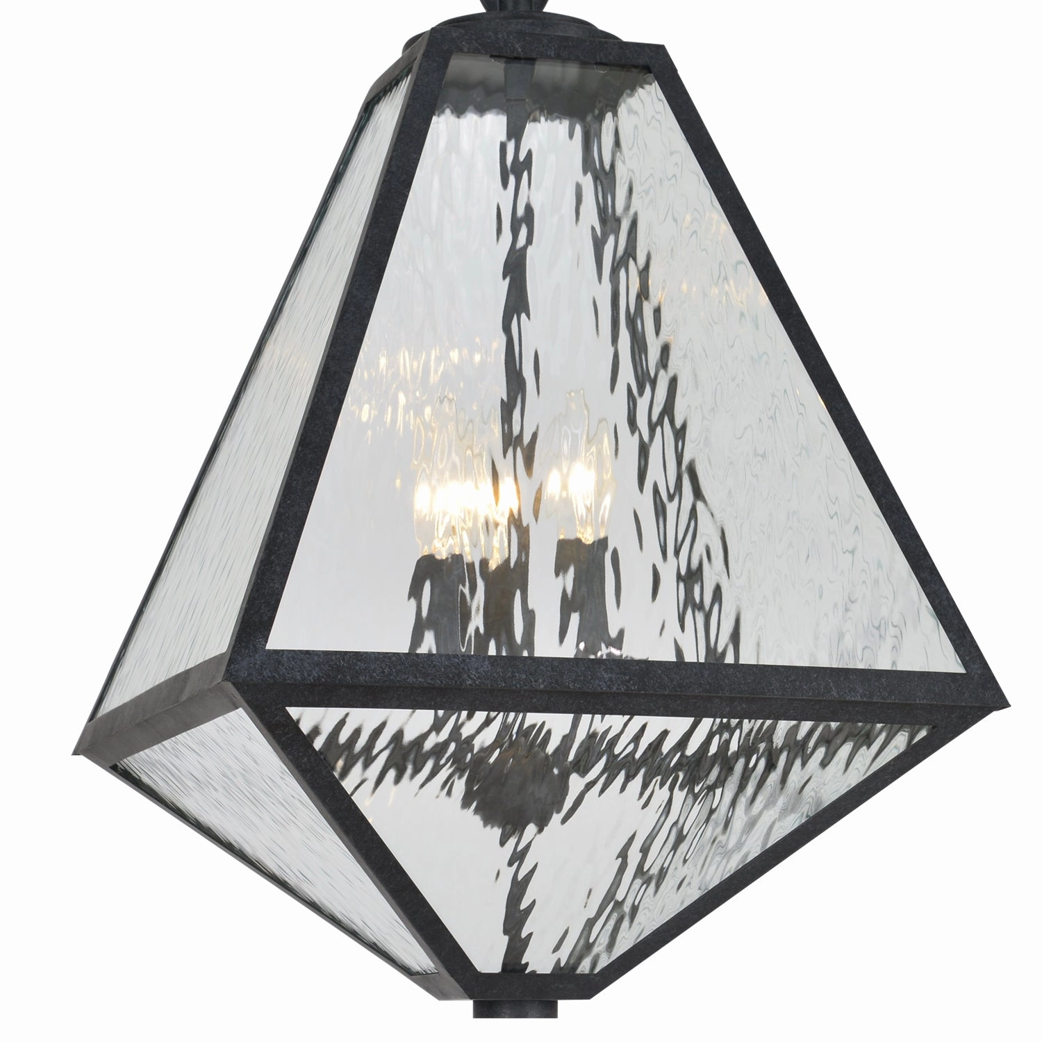 Glacier Three Light Outdoor Chandelier Black Charcoal Outdoor Pendant Lights sale