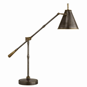 Goodman One Light Table Lamp Bronze with Antique Brass Desk Lamps Lighting sale online