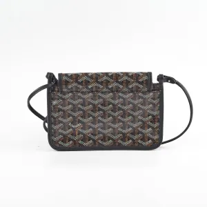 Goyard Plumet Leather Crossbody Shoulder Bag Black