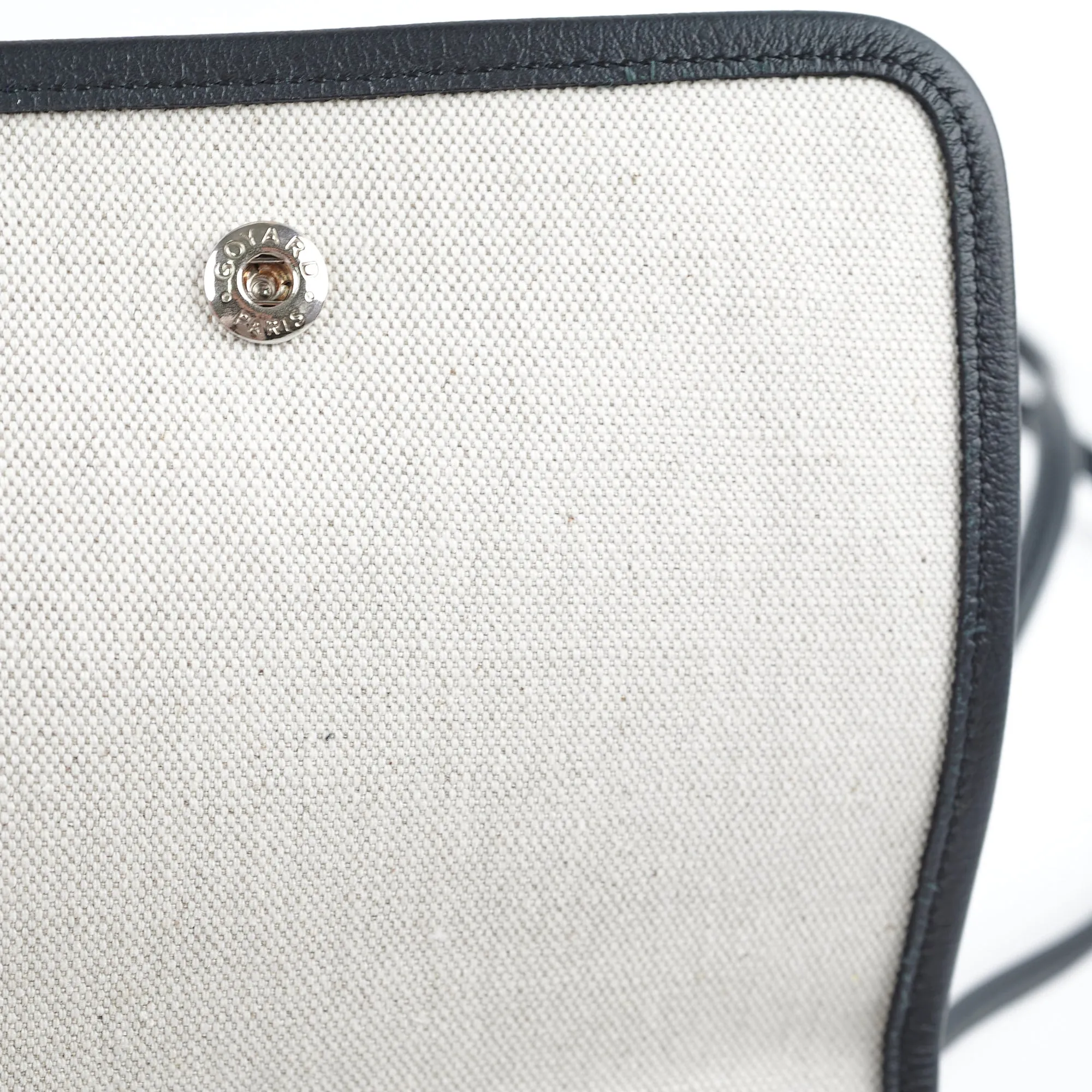 Goyard Plumet Leather Crossbody Shoulder Bag Black