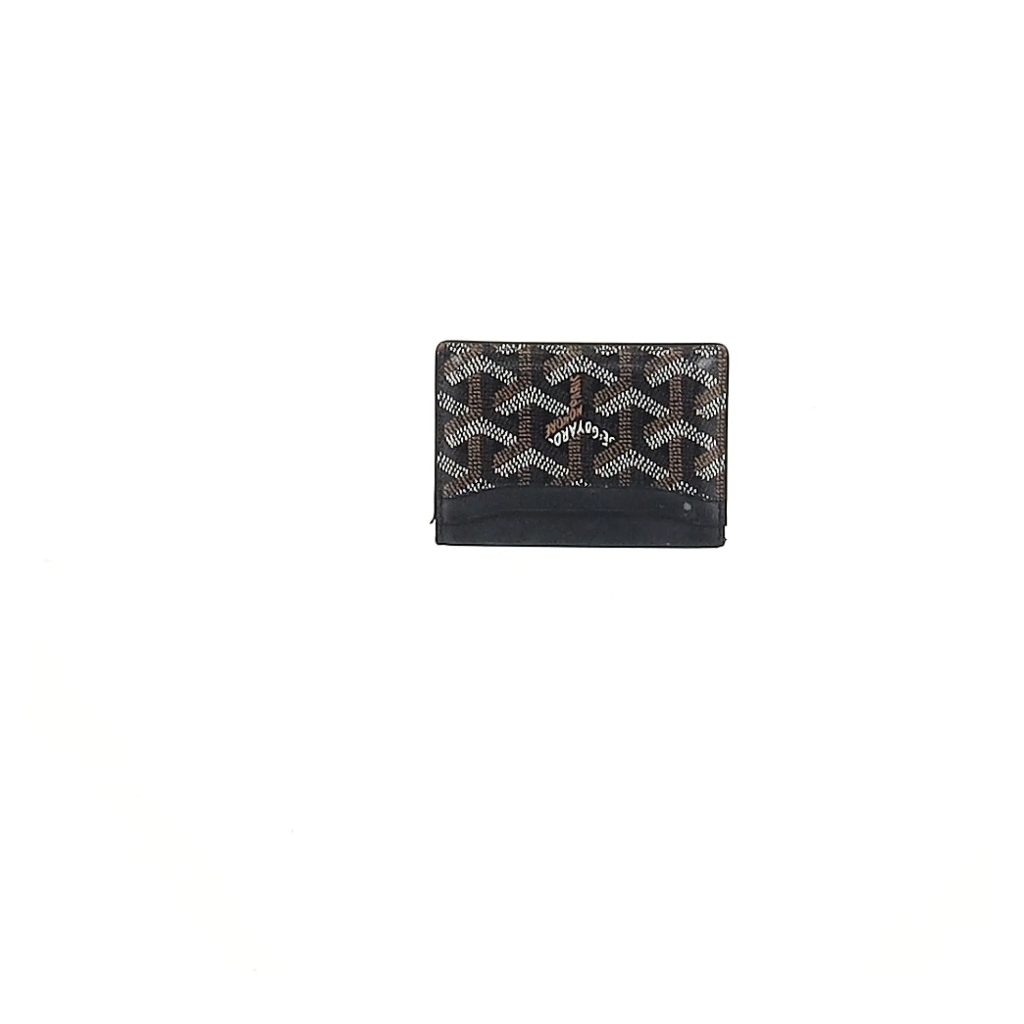 Goyard Saint-Sulpice Card Holder in Black Coated Canvas