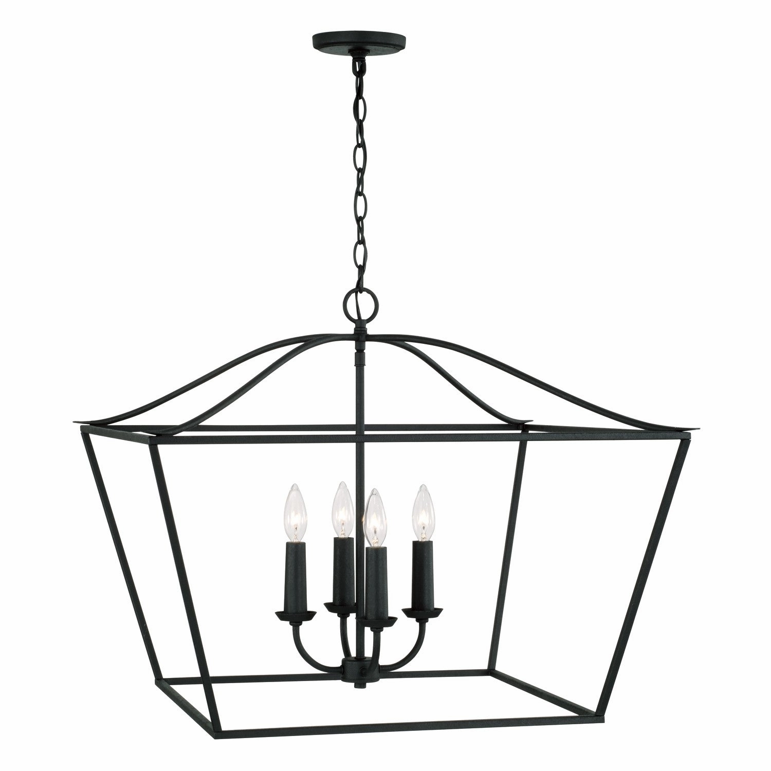 Grady Four Light Pendant Black Iron Ceiling Lights Lighting cheap deals