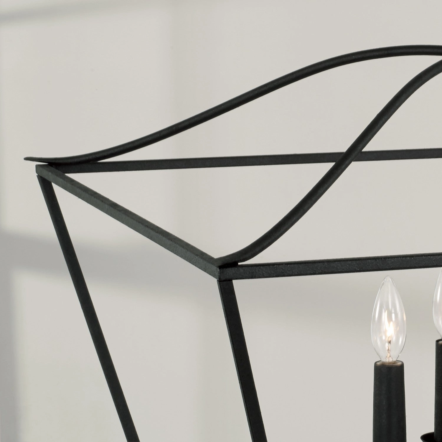 Grady Four Light Pendant Black Iron Cheap Ceiling Lights available