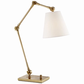 Graves One Light Task Lamp Hand-Rubbed Antique Brass Desk Lamps Lighting sale online