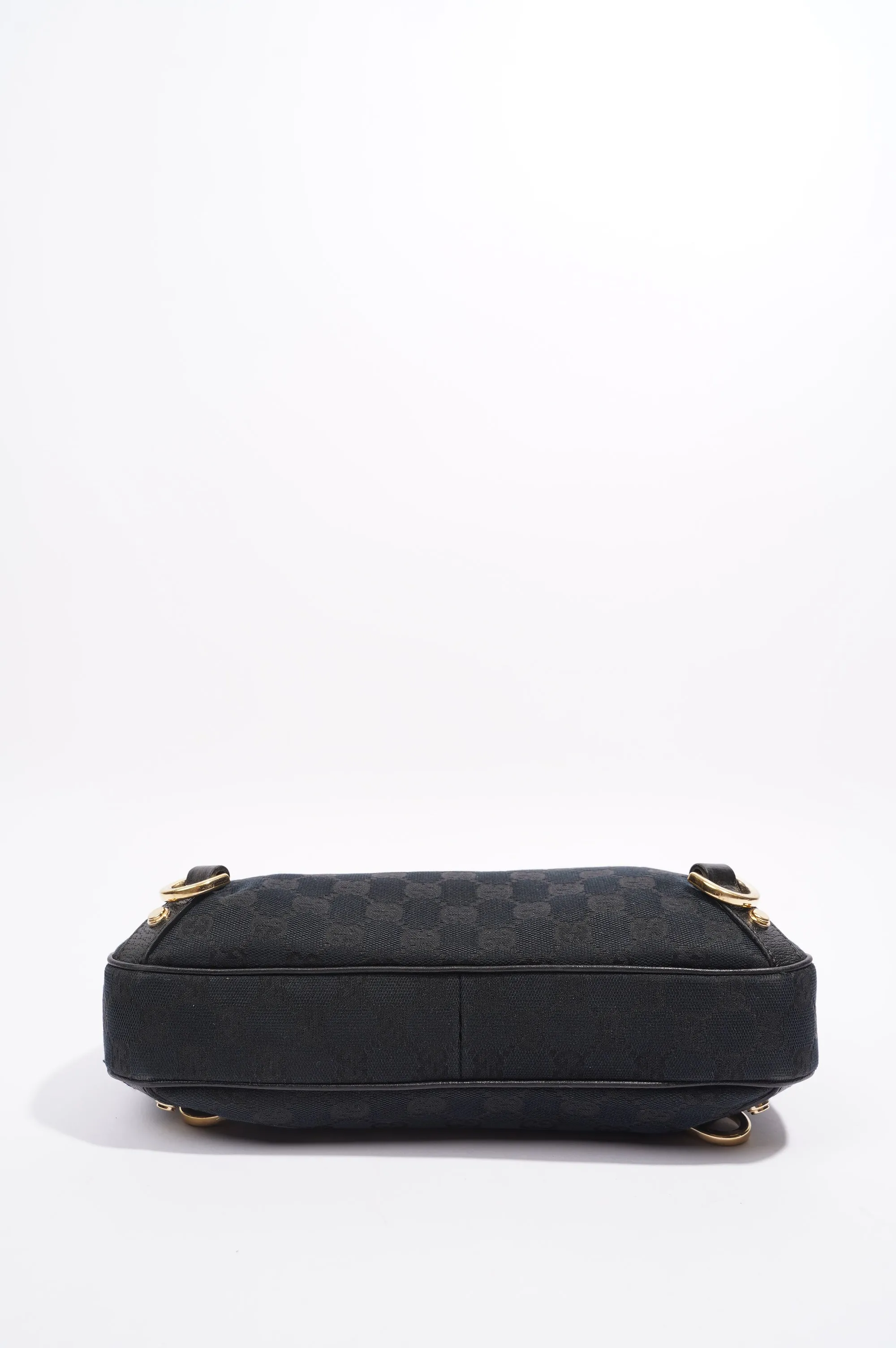 Gucci Abbey GG Shoulder Bag Black Supreme Canvas