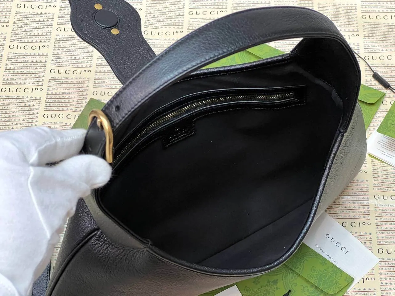 Gucci Aphrodite large shoulder bag black
