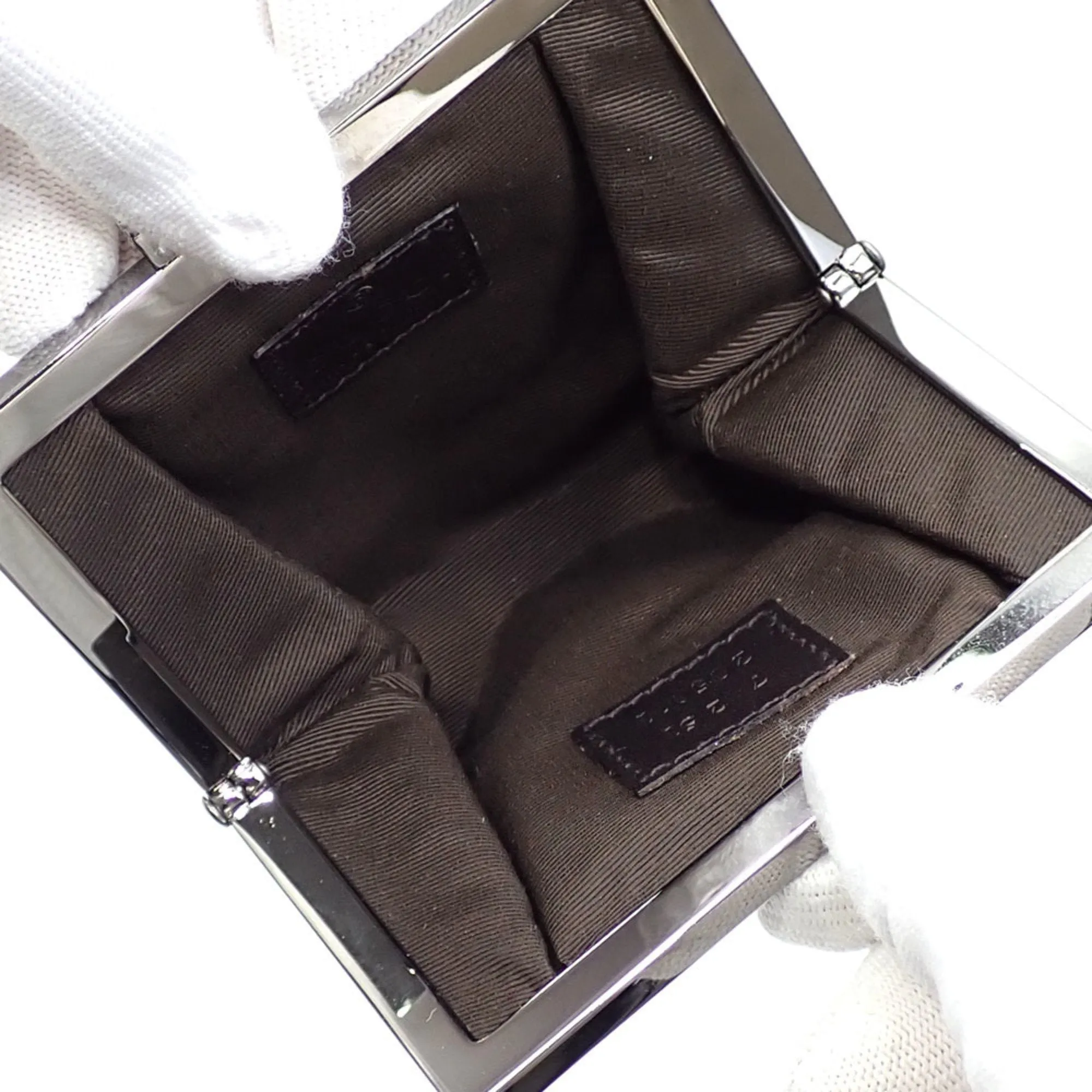 Gucci Gg Canvas Metal Coin Purse/Coin Case (Pre-Owned)