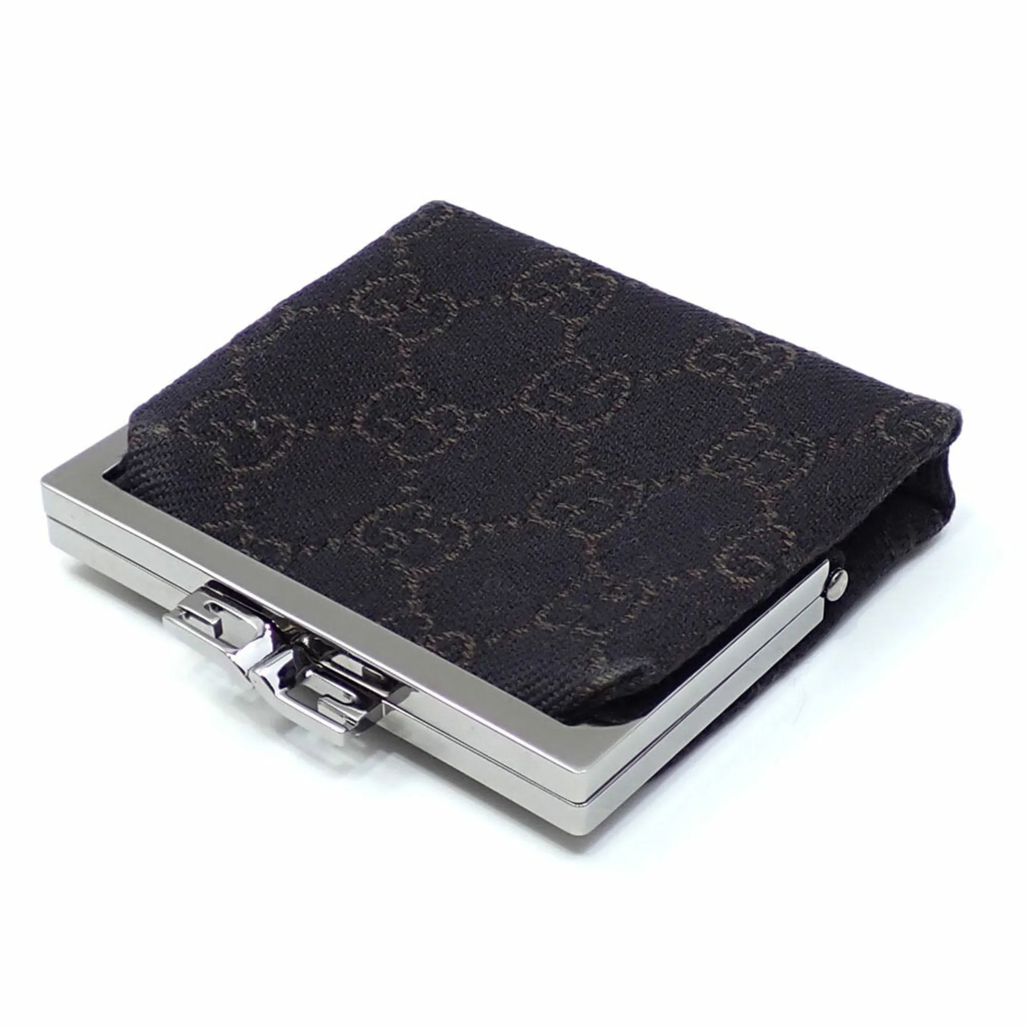 Gucci Gg Canvas Metal Coin Purse/Coin Case (Pre-Owned)