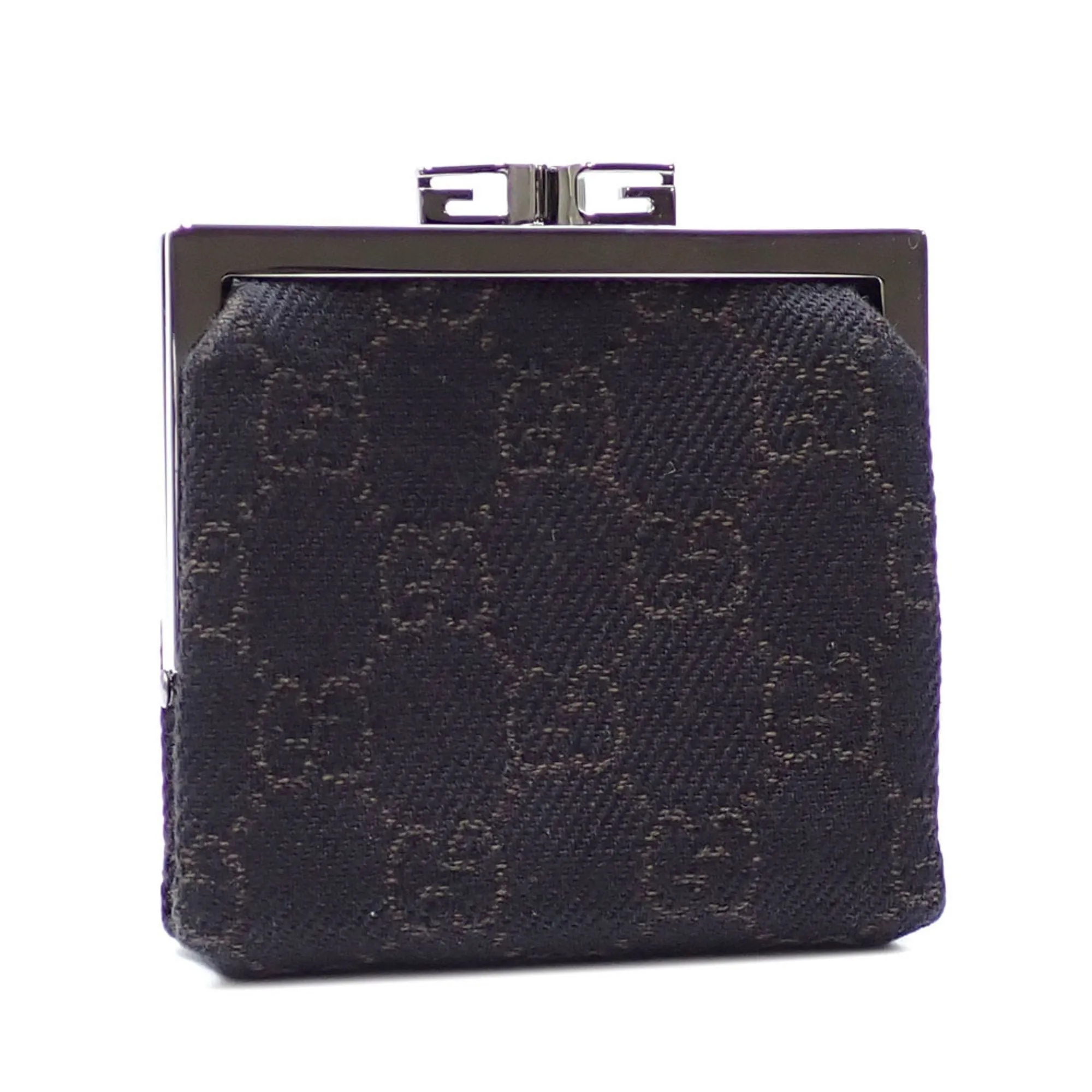 Gucci Gg Canvas Metal Coin Purse/Coin Case (Pre-Owned)