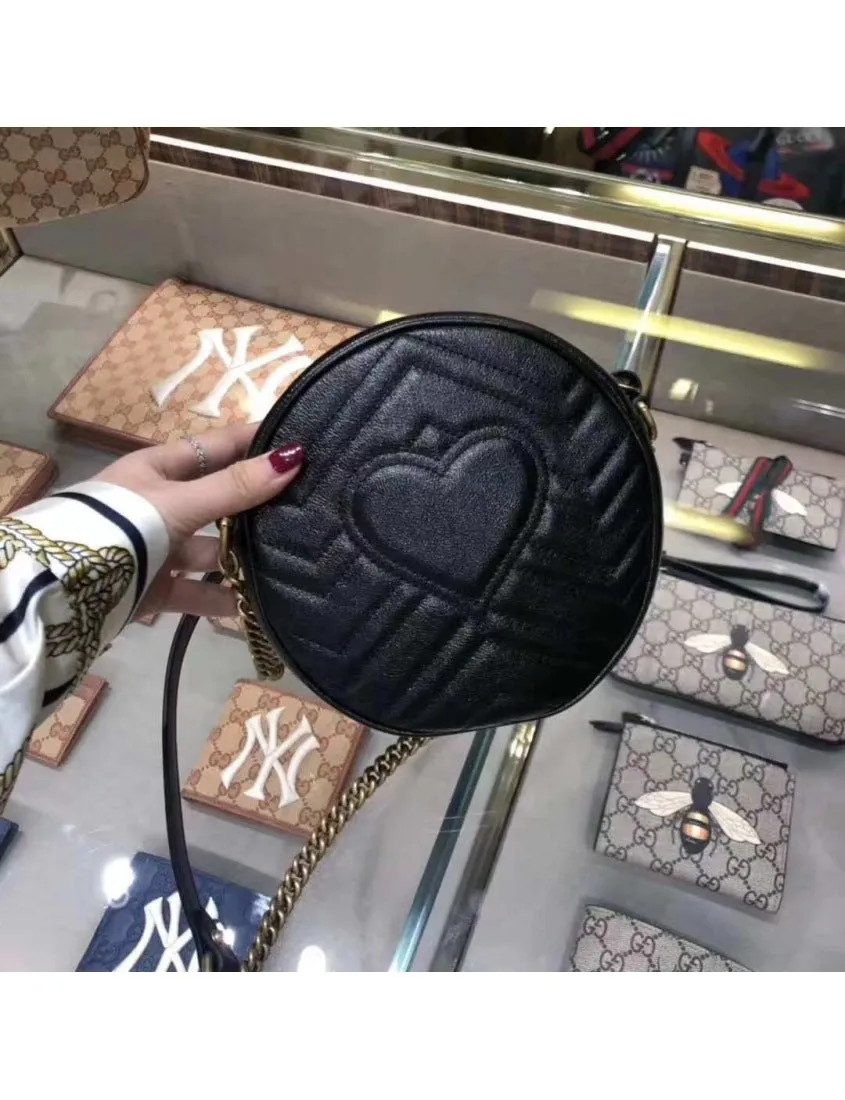 Gucci GG Marmont Series Round Mini Shoulder Bag
