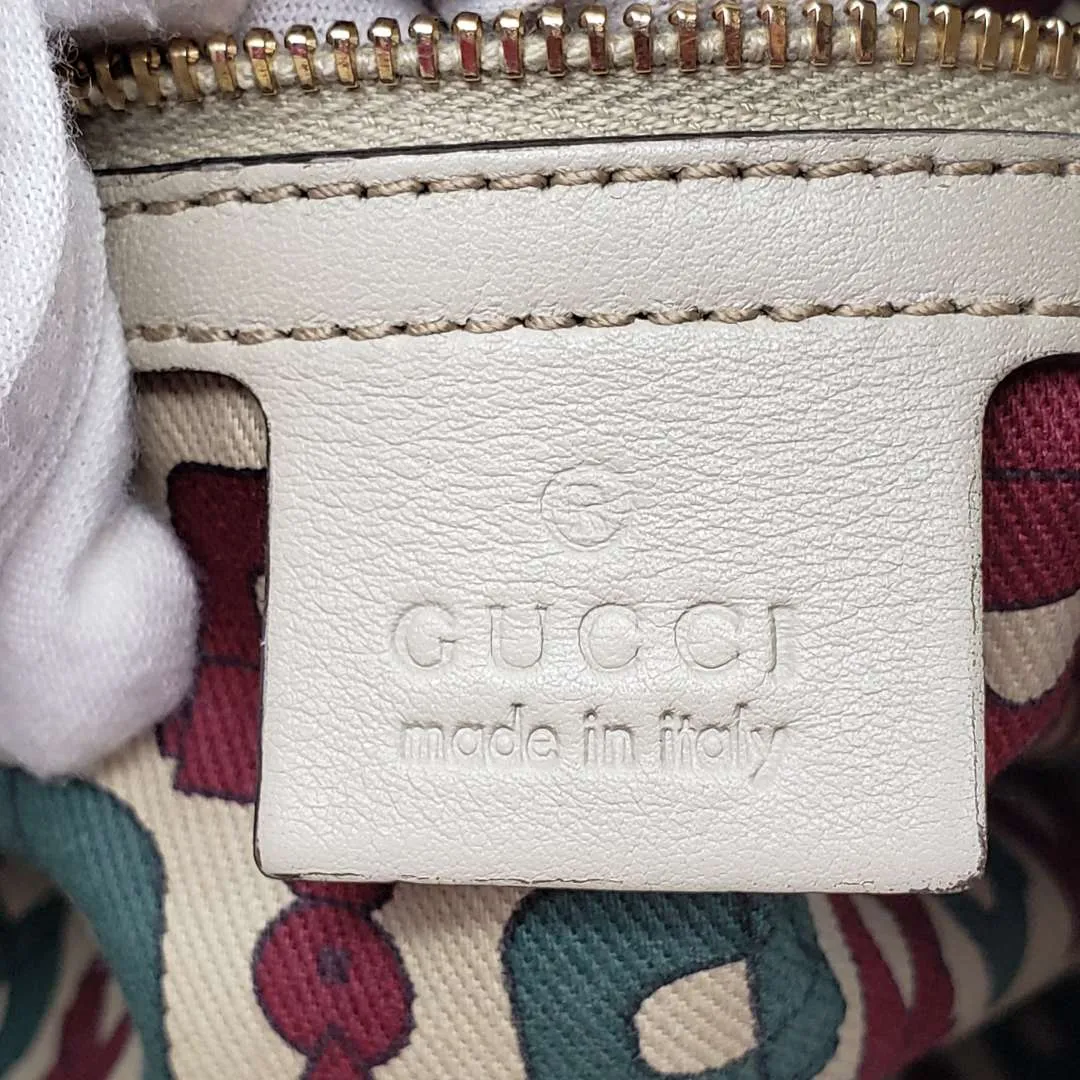 Gucci Gussissima Cream Shoulder Bag