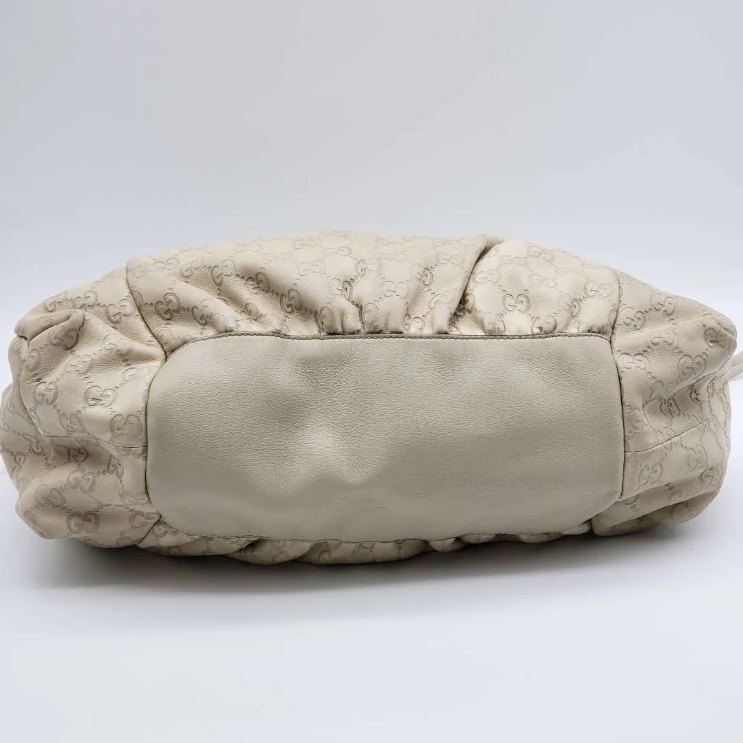 Gucci Gussissima Cream Shoulder Bag
