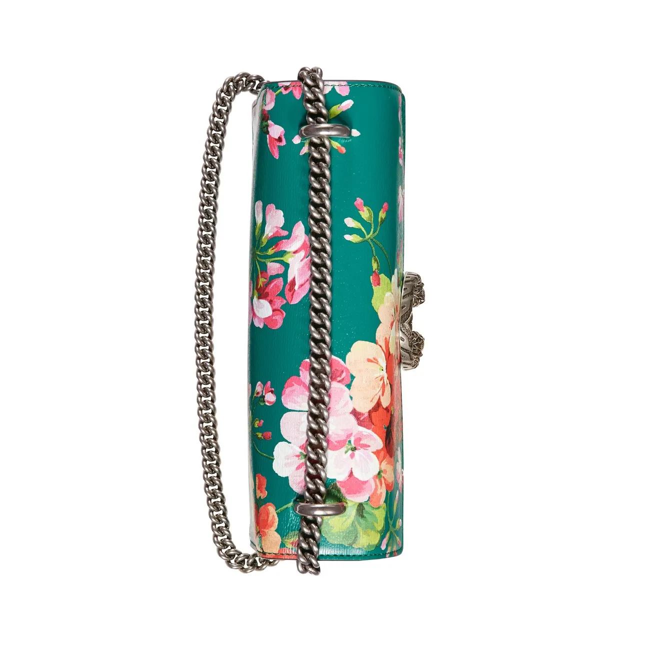 Gucci Large Dionysus Blooms Leather Shoulder Bag in Green
