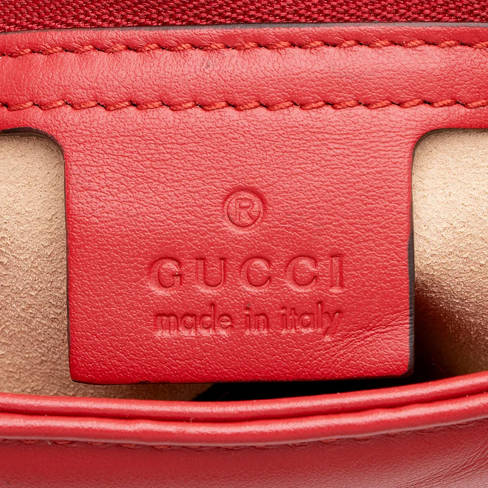 Gucci Matelasse Leather GG Marmont Small Flap Shoulder Bag