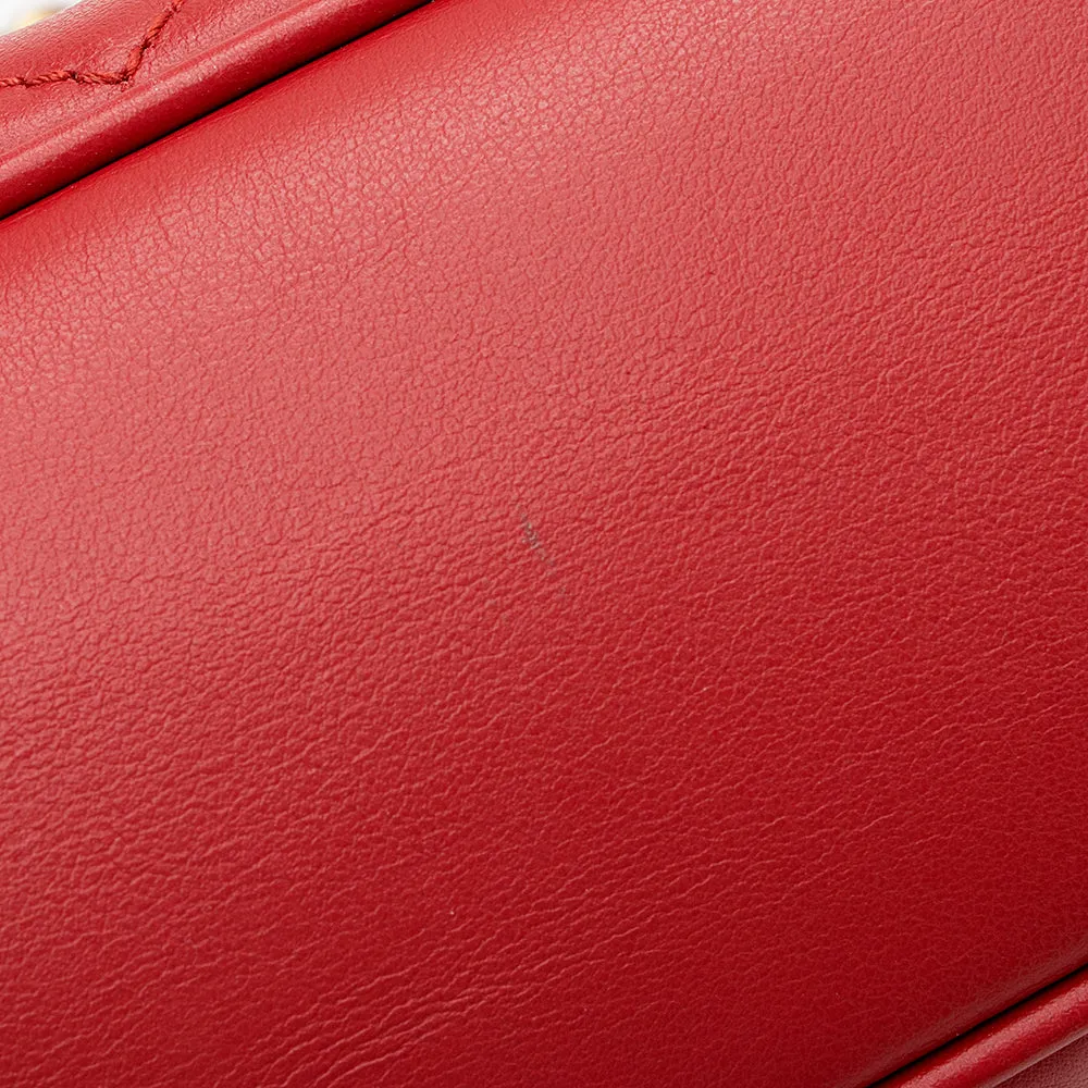 Gucci Matelasse Leather GG Marmont Small Flap Shoulder Bag