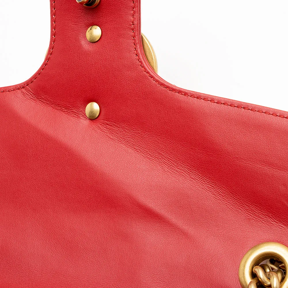 Gucci Matelasse Leather GG Marmont Small Flap Shoulder Bag