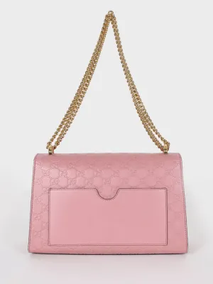 Gucci Medium Padlock Guccissima Shoulder Bag in Pink