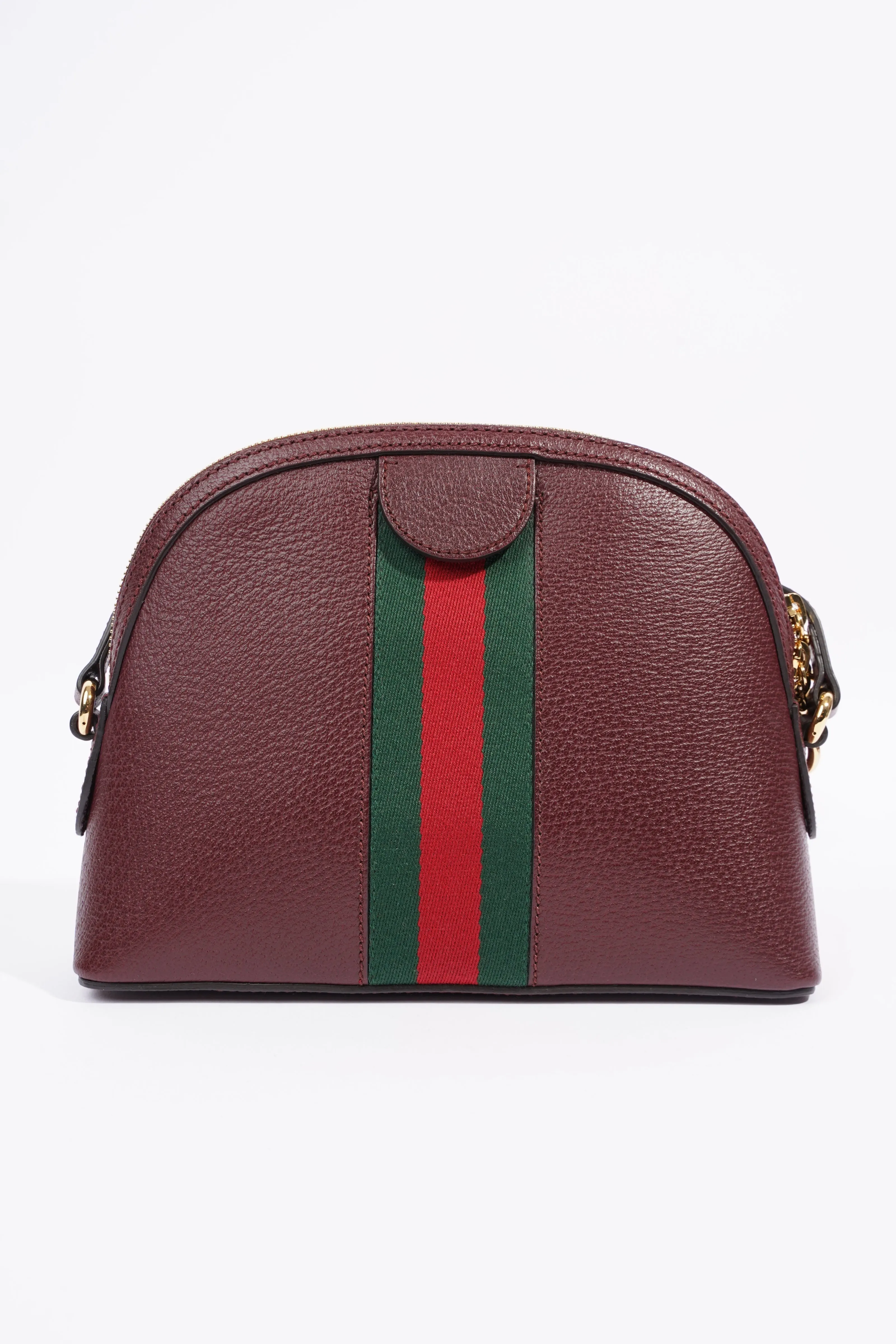 Gucci Ophidia GG Shoulder Bag Wine / Green / Red Leather