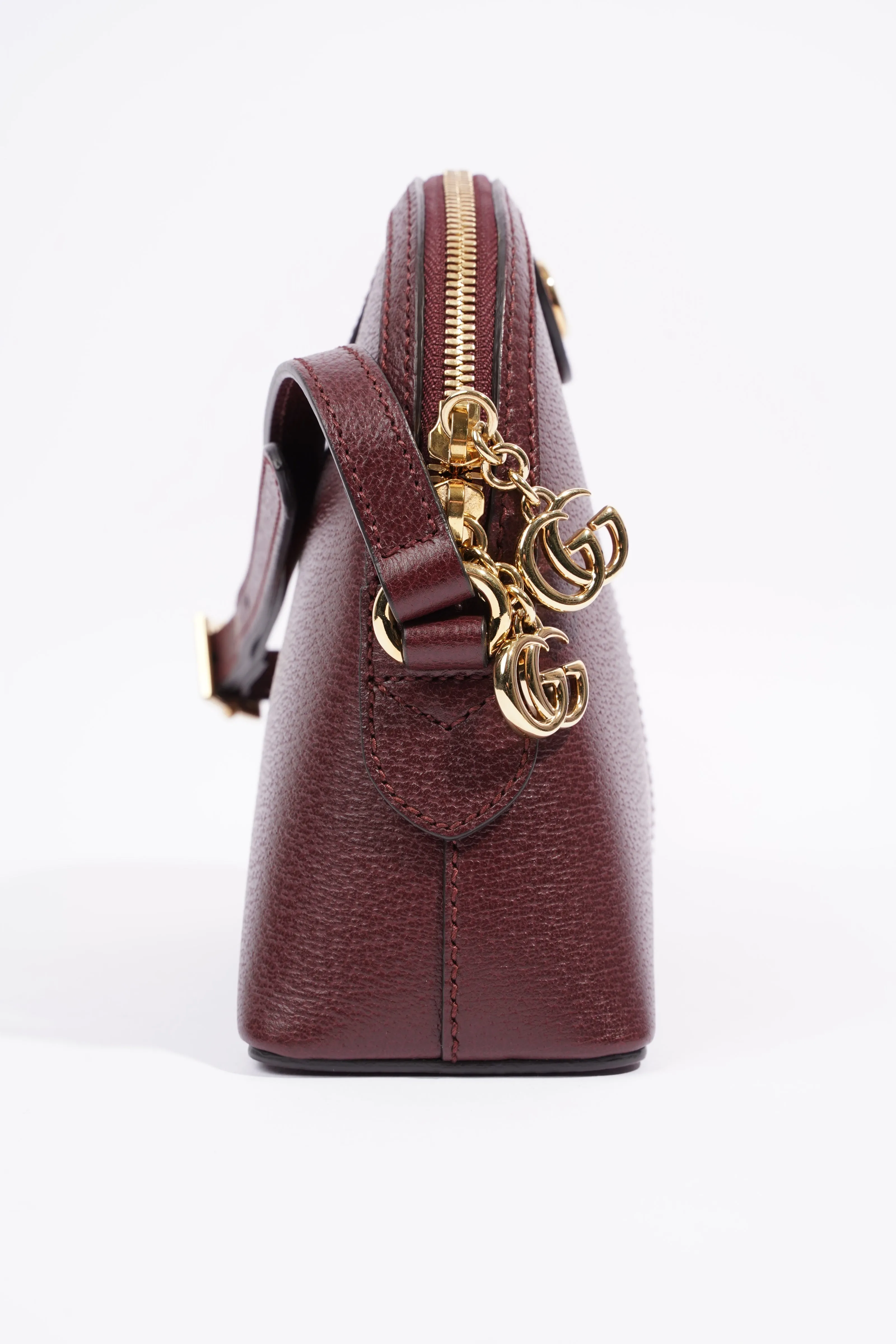 Gucci Ophidia GG Shoulder Bag Wine / Green / Red Leather