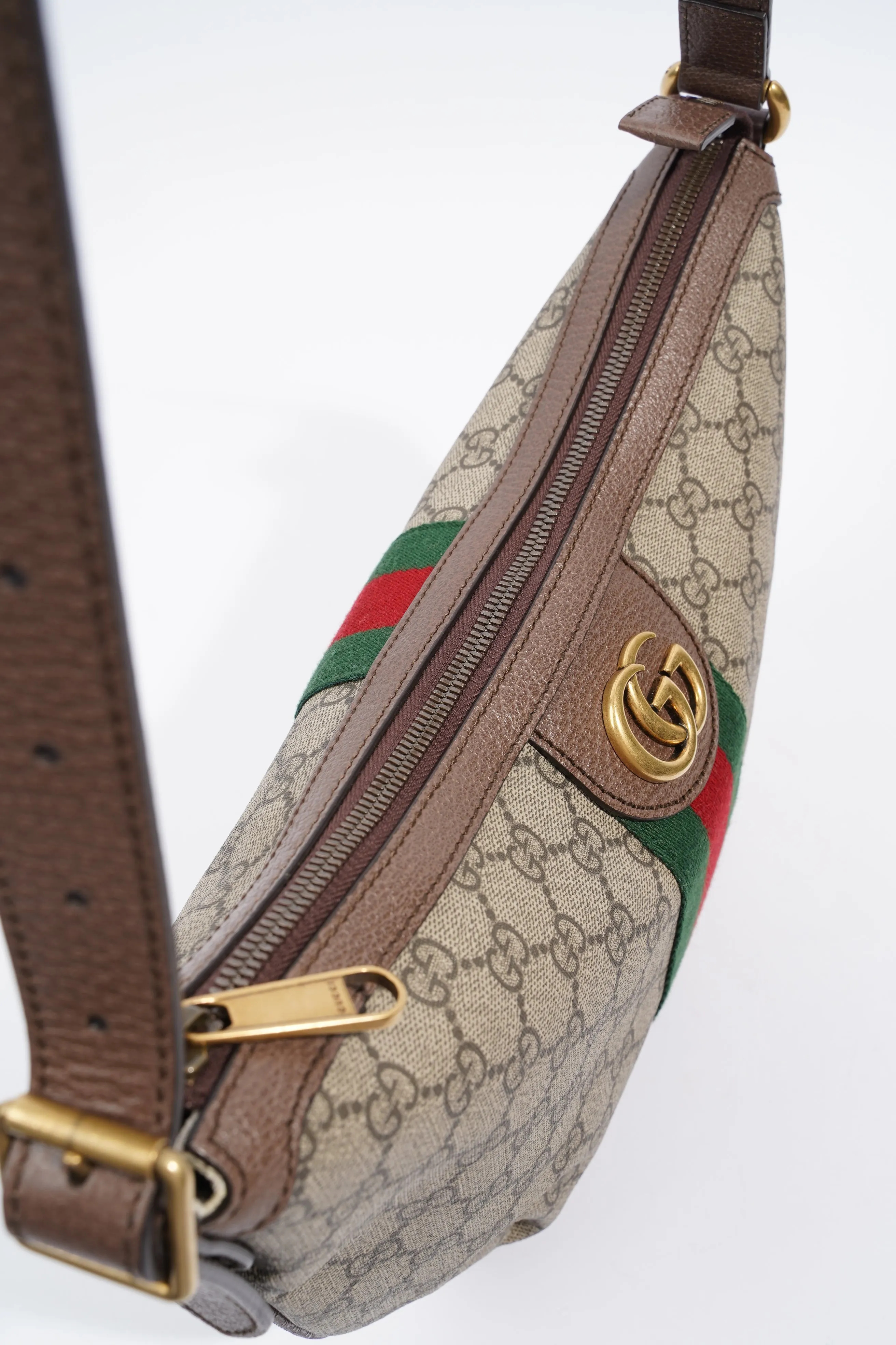 Gucci Ophidia GG Small Shoulder Bag Brown / Beige Coated Canvas Small