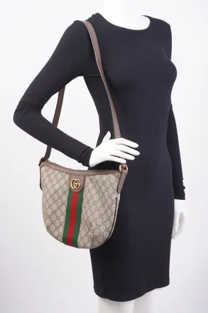Gucci Ophidia GG Small Shoulder Bag Brown / Beige Coated Canvas Small