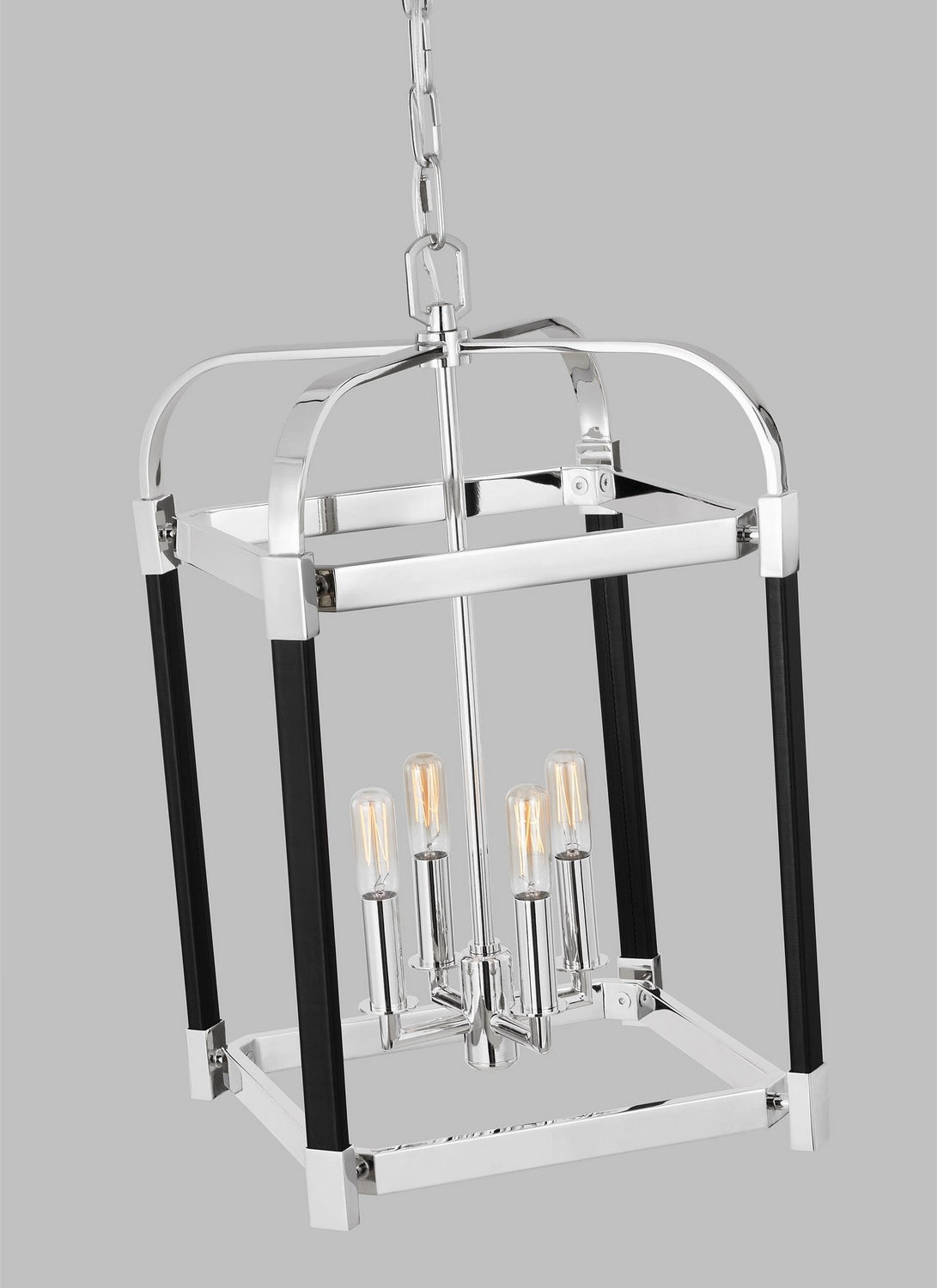 Hadley Four Light Lantern Polished Nickel Ceiling Light Fixtures on sale
