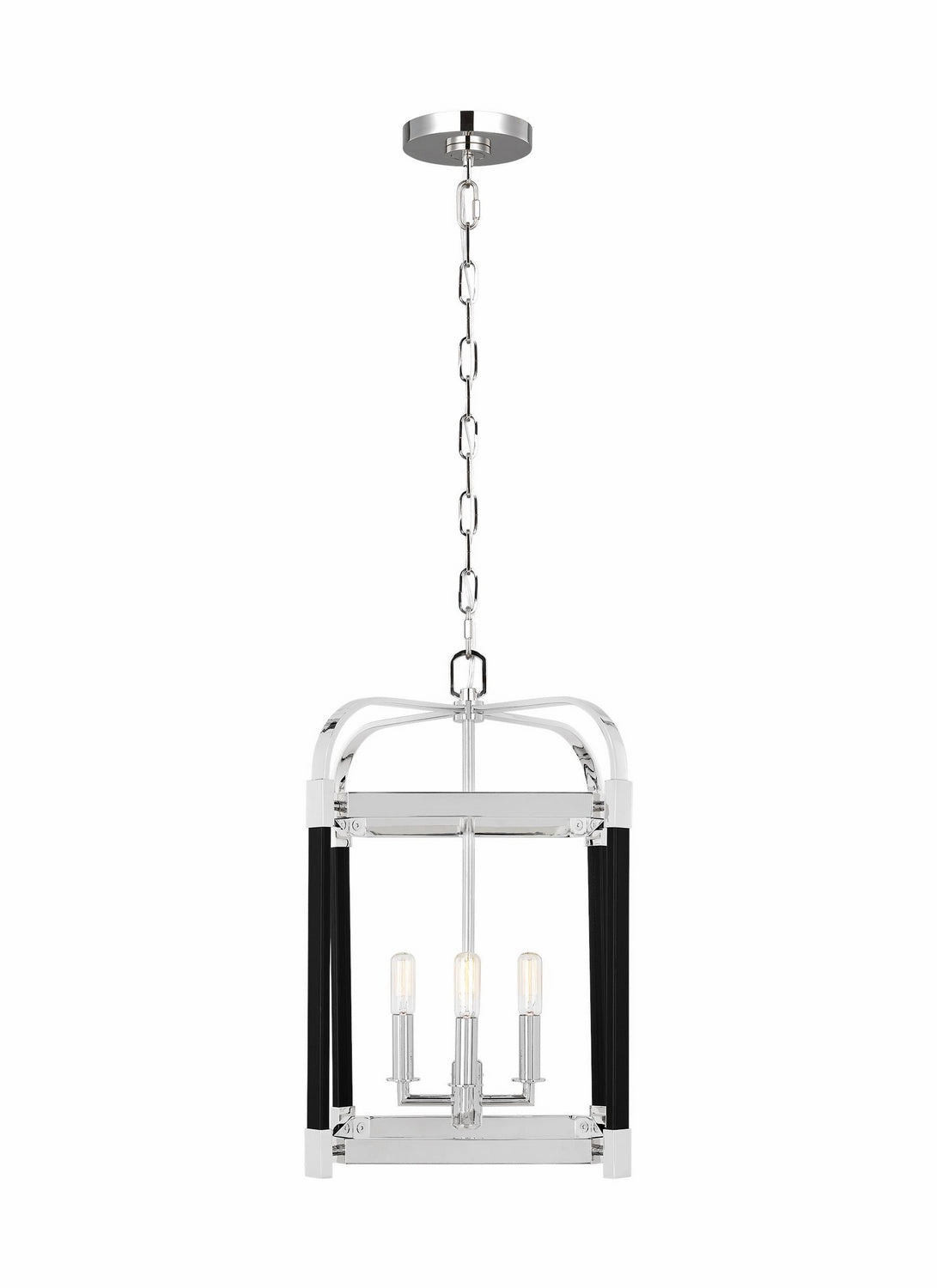 Hadley Four Light Lantern Polished Nickel Ceiling Lights Lighting free shipping
