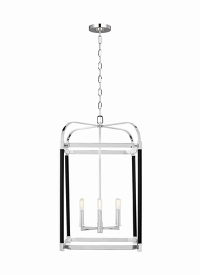 Hadley Six Light Lantern Polished Nickel Ceiling Lights Lighting free shipping