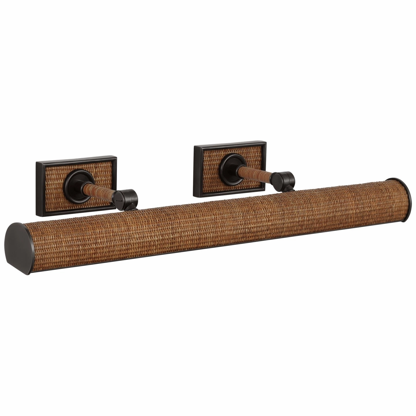 Halwell LED Picture Light Bronze and Natural Woven Rattan Wall Lights for patio sale
