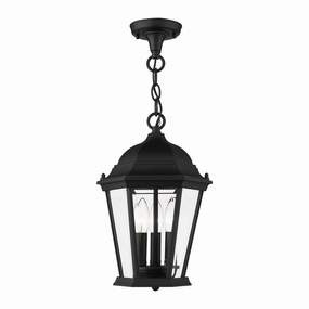 Hamilton Three Light Outdoor Pendant Textured Black Outdoor Hanging Lights Lighting value pack