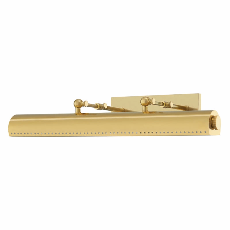 Hampshire Three Light Picture Light Aged Brass Wall Lights for patio sale