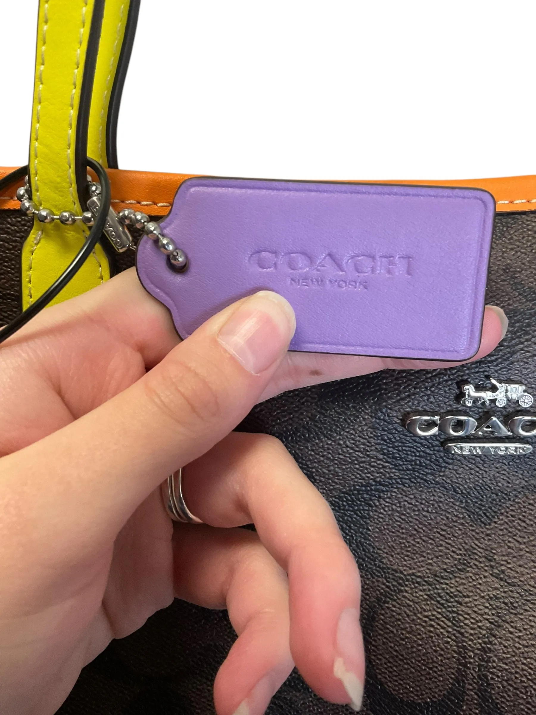 Handbag Designer By Coach, Size: Large