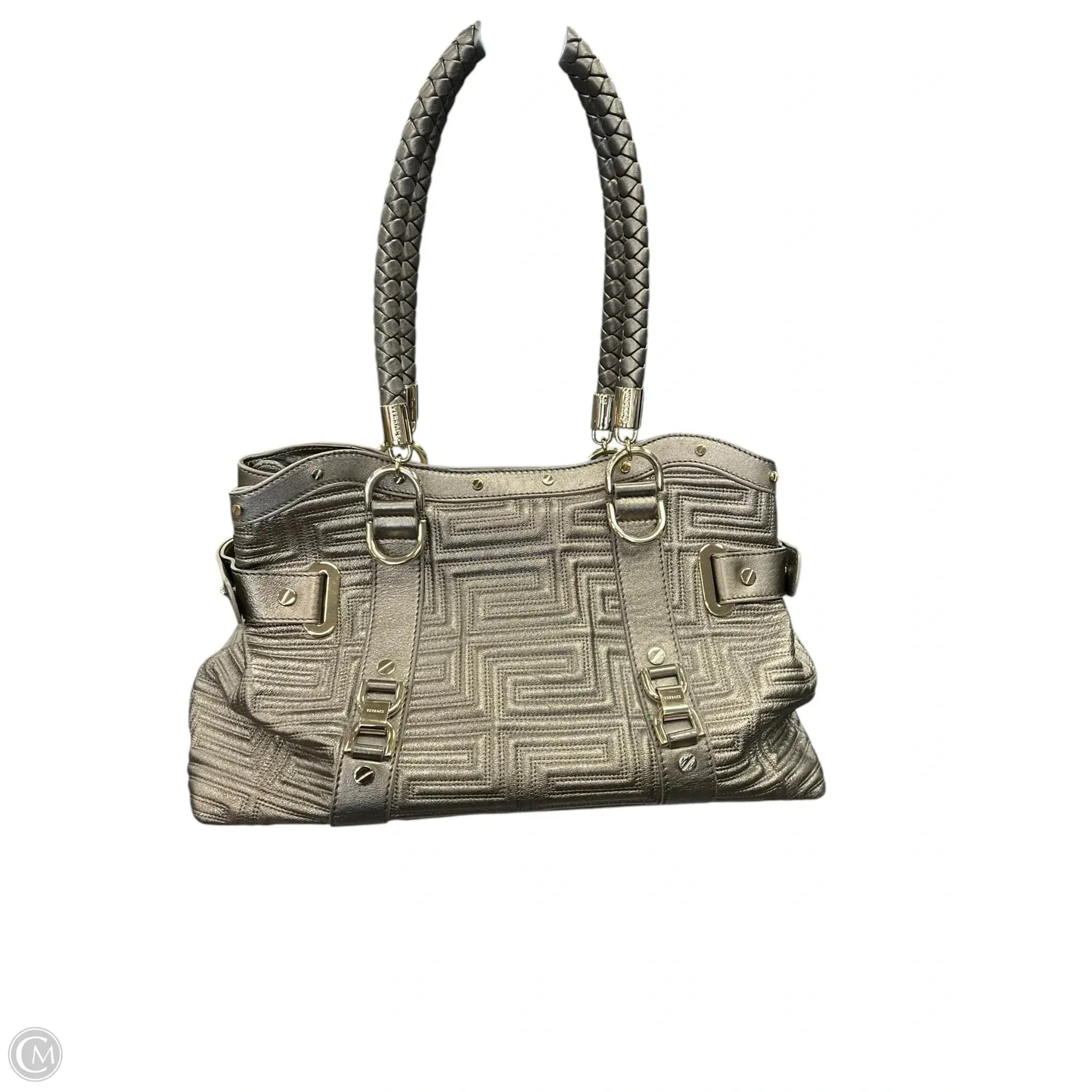 Handbag Luxury Designer By Versace, Size: Large