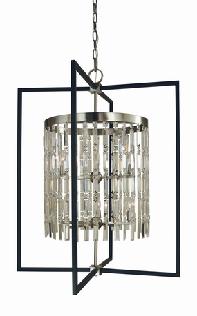 Hannah Ten Light Foyer Chandelier Brushed Nickel/Matte Black Ceiling Lights Lighting discount price
