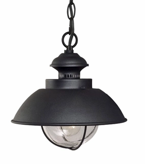 Harwich One Light Outdoor Pendant Textured Black Outdoor Hanging Lights Lighting premium