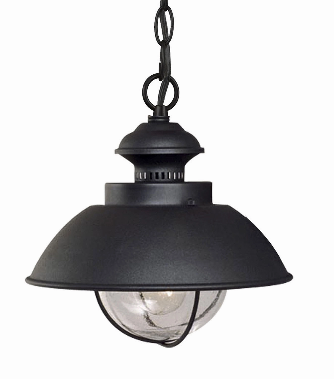 Harwich One Light Outdoor Pendant Textured Black Outdoor Hanging Lights Lighting premium