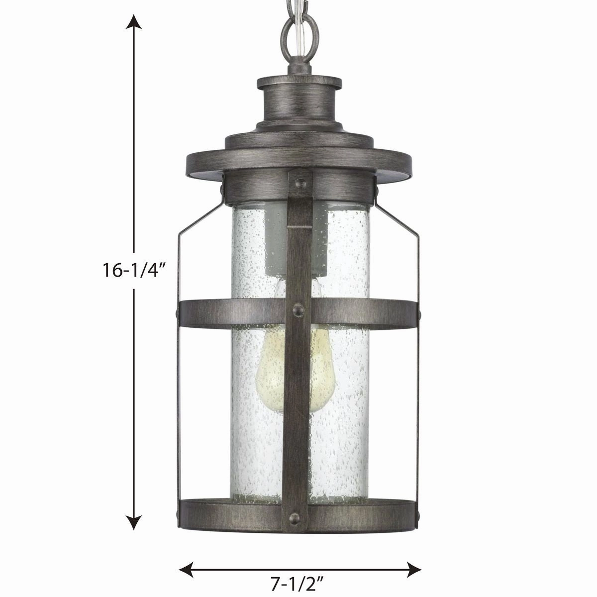 Haslett One Light Hanging Lantern Antique Pewter Garden Hanging Lights promo