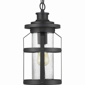 Haslett One Light Hanging Lantern Black Outdoor Hanging Lights Lighting premium