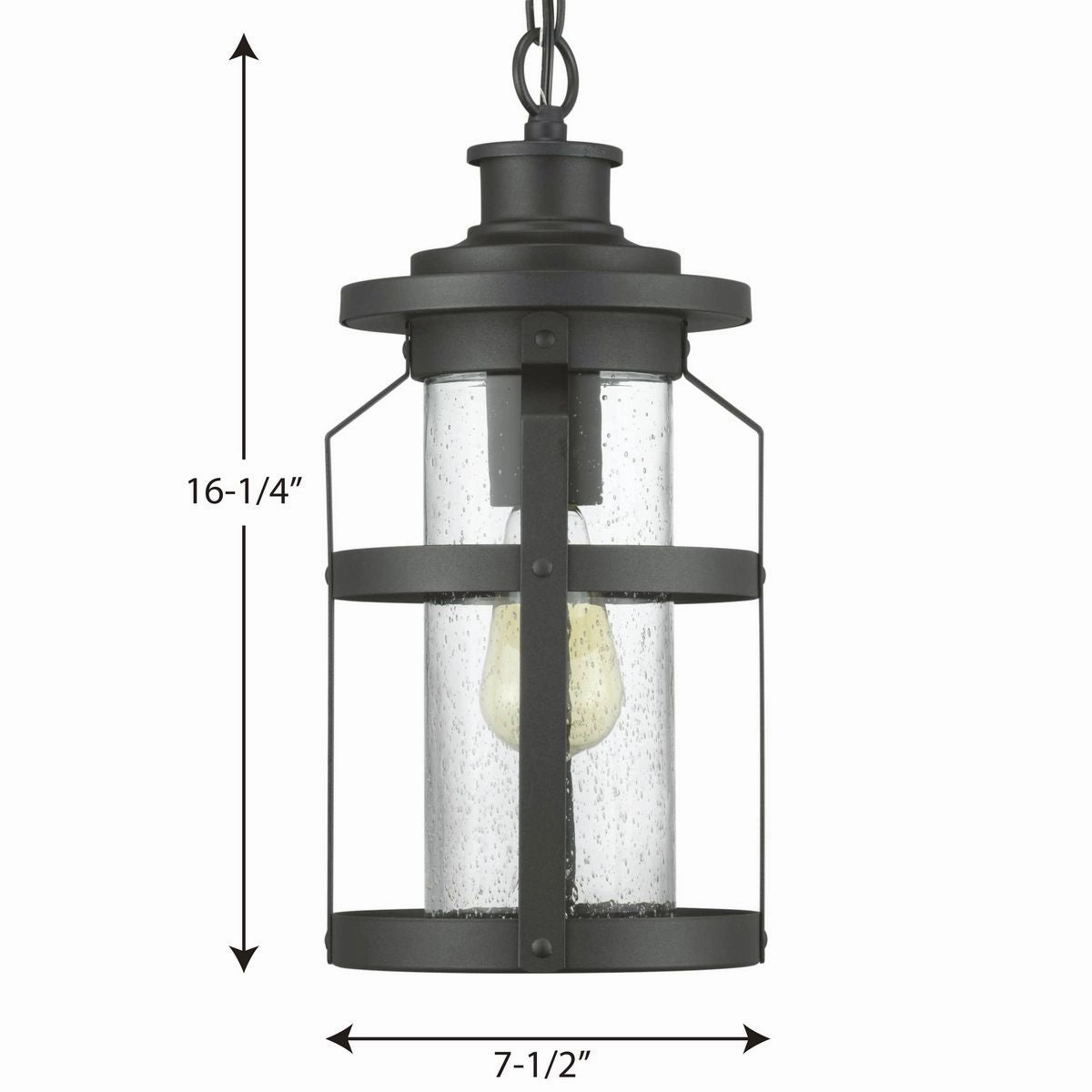 Haslett One Light Hanging Lantern Black Garden Hanging Lights promo